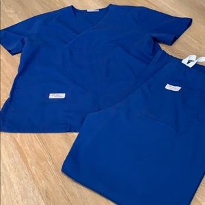 Set of galaxy blue Urbane scrubs